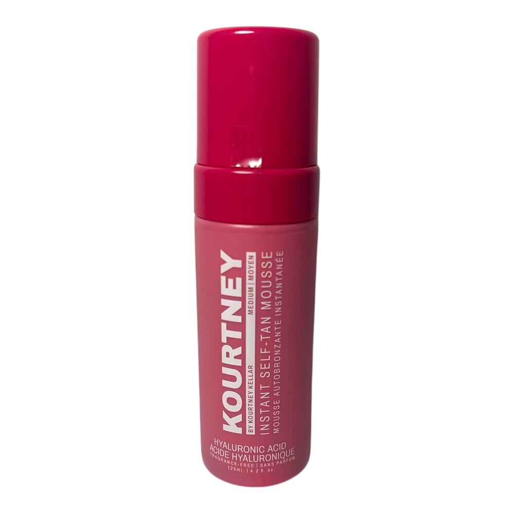 KOURTNEY Self Tanner Mousse Medium 4.2oz NWT Fragrance Free Hyaluronic